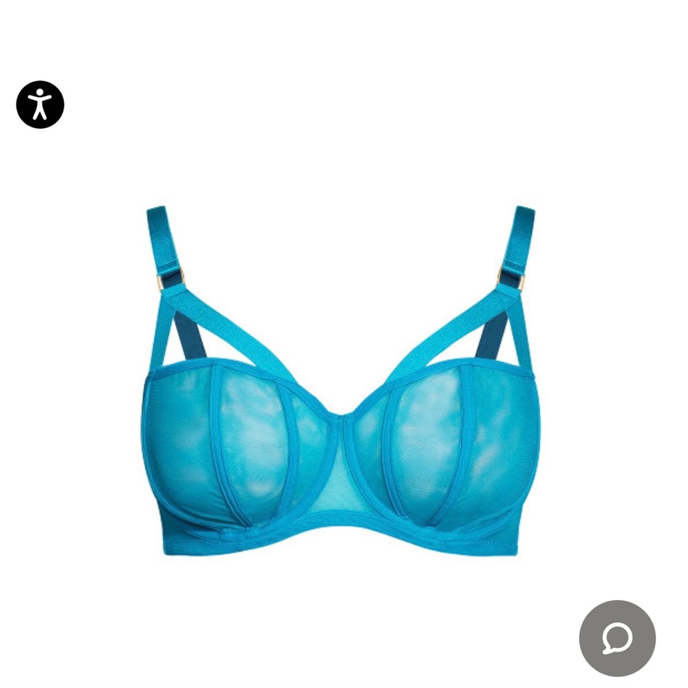 Angelika Balconette Bra - Emerald 16D/38D NWT